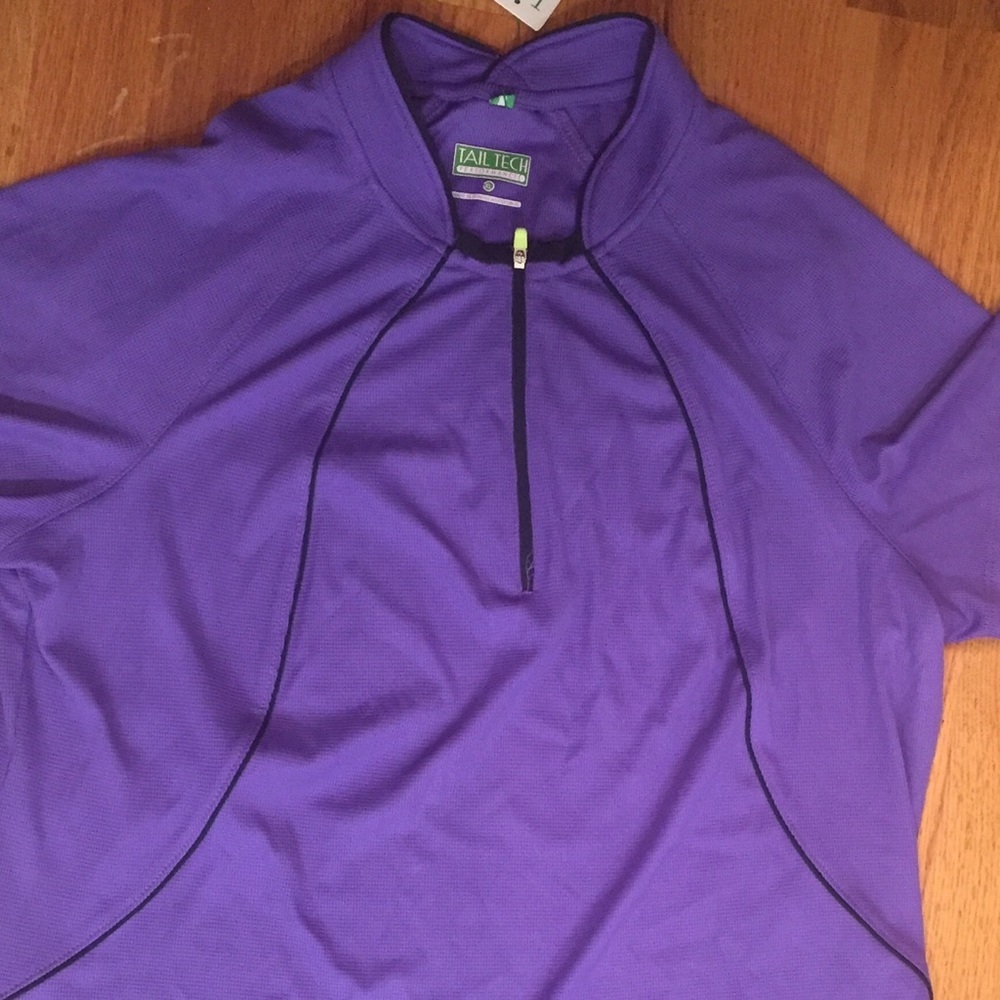 TailTrch Zip Front Tennis Top - XL Purple NWT - Picture 4 of 4